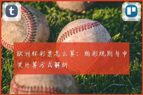 欧洲杯彩票怎么算:购彩规则与中奖计算方式解析